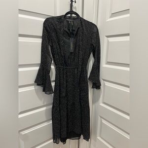 {Donna Karan} New York sheer layer polka dot dress size 00 - brand new with tags